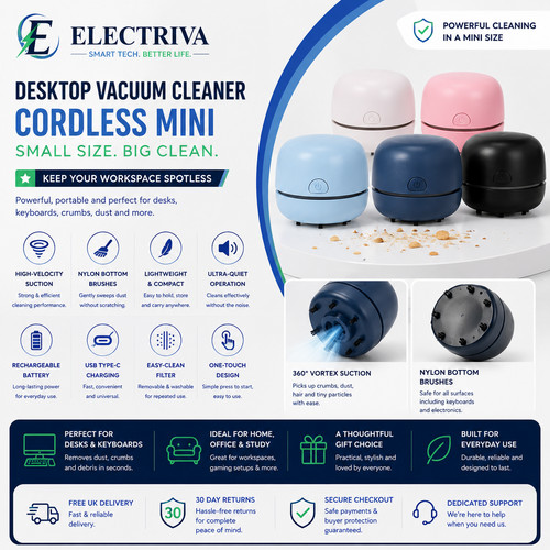 Electric desktop vacuum - electric,